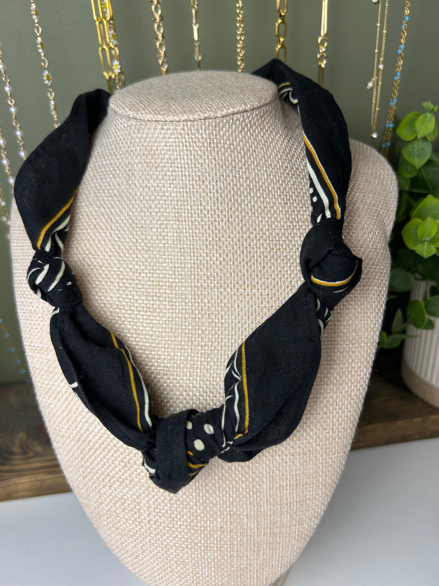 Bandana Necklace (Charms Optional)