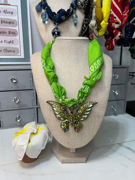 Butterfly Bandana Necklace