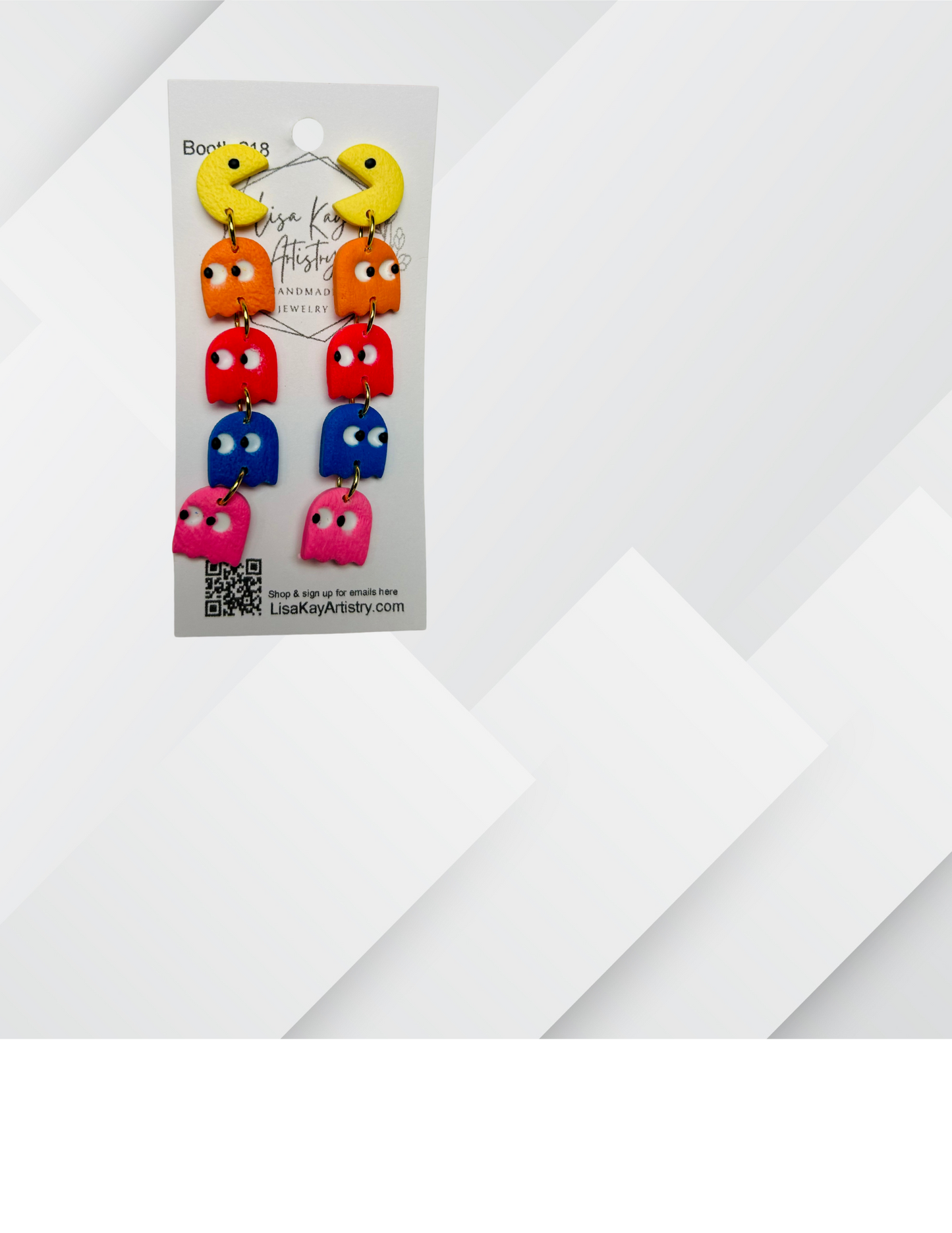 Video Game Pac Man Earrings