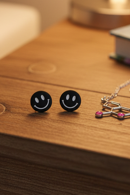 Smile Face Studs