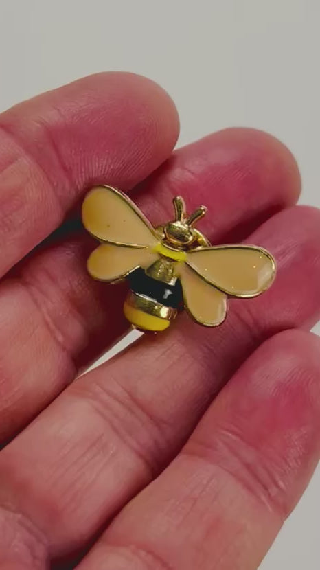 Honey Bee Brooch Pin
